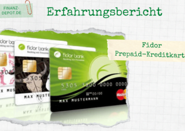 Kostenlose Fidor Prepaid-Kreditkarte im Vergleich