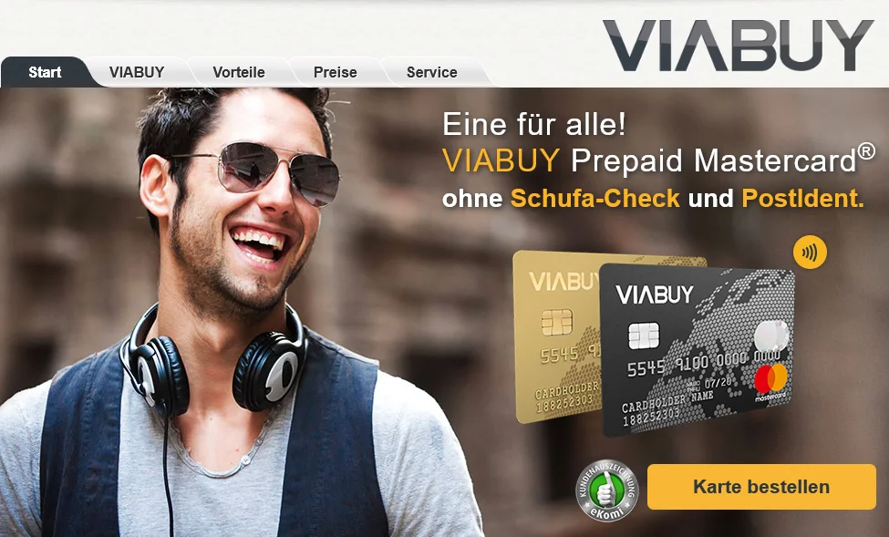VIABUY Mastercard Prepaid Kreditkarte